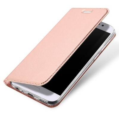 Asus Zenfone 4 Selfie Pro (ZD552KL) „Dux Ducis“ Skin sērijas rozs ādas atvērams maciņš / Vacins.lv