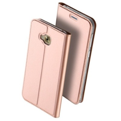 Asus Zenfone 4 Selfie Pro (ZD552KL) „Dux Ducis“ Skin sērijas rozs ādas atvērams maciņš / Vacins.lv