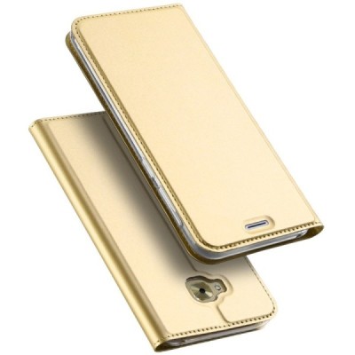 Asus Zenfone 4 Selfie Pro (ZD552KL) „Dux Ducis“ Skin sērijas zelta ādas atvērams maciņš / Vacins.lv
