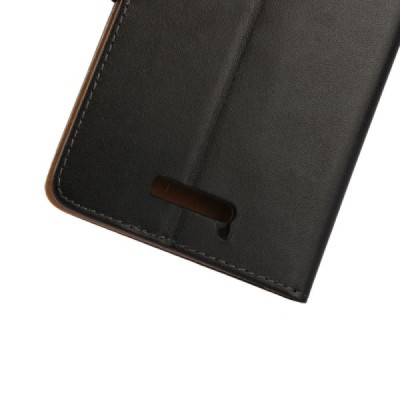 Motorola Moto X Force Casual открываемый чёрный кожаный чехол - книжка | Vacins.lv