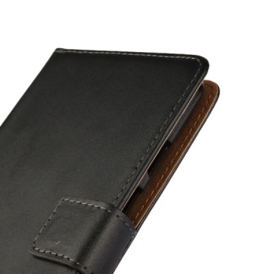 Motorola Moto X Force Casual открываемый чёрный кожаный чехол - книжка | Vacins.lv