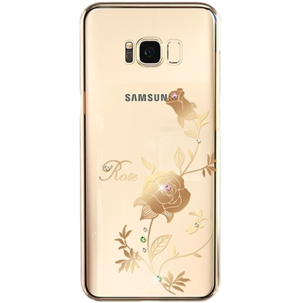 „Kingxbar“ Rose Swarovski apvalks - zelta (Galaxy S8+)