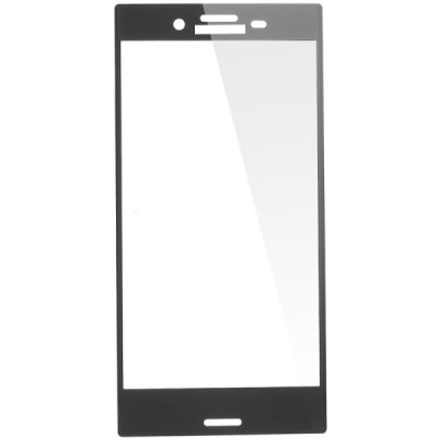 Sony Xperia X Compact „Calans“ 9H Tempered Glass усиленная защита чёрное защитное стекло с полным покрытием толщиной 0,2 мм | Va