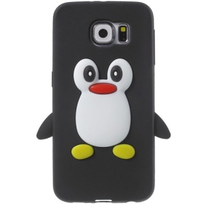 Мягкий силиконовый Samsung Galaxy S6 (G920) чехол пингвин | Vacins.lv