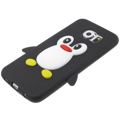 Мягкий силиконовый Samsung Galaxy S6 (G920) чехол пингвин | Vacins.lv