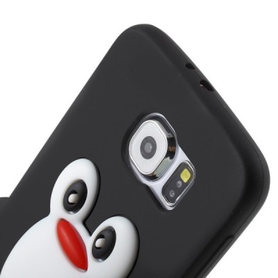 Мягкий силиконовый Samsung Galaxy S6 (G920) чехол пингвин | Vacins.lv