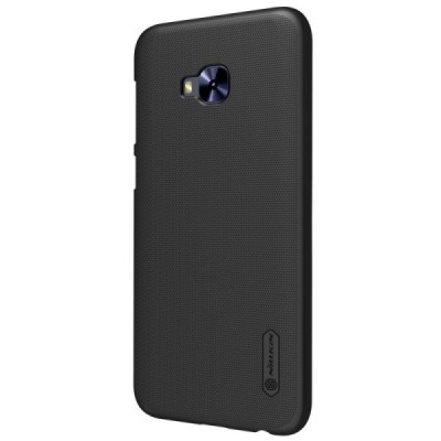 Asus Zenfone 4 Selfie Pro (ZD552KL) Nillkin Frosted Shield melns plastmasas apvalks + ekrāna aizsargplēve / Vacins.lv