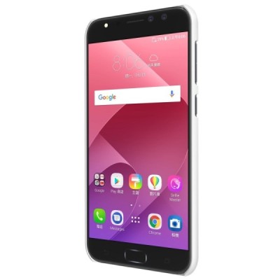 Asus Zenfone 4 Selfie Pro (ZD552KL) Nillkin Frosted Shield белый пластиковый чехол + защитная пленка для экрана | Vacins.lv