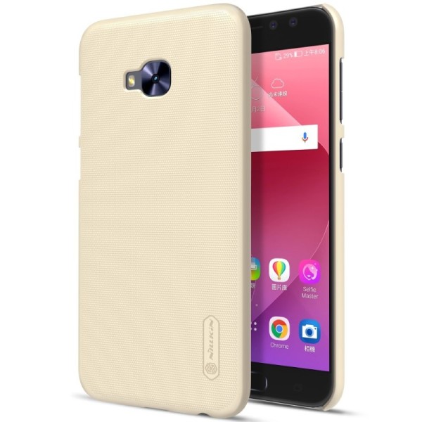 „Nillkin“ Frosted Shield чехол - золотой + защитная пленка для экрана (Zenfone 4 Selfie Pro)