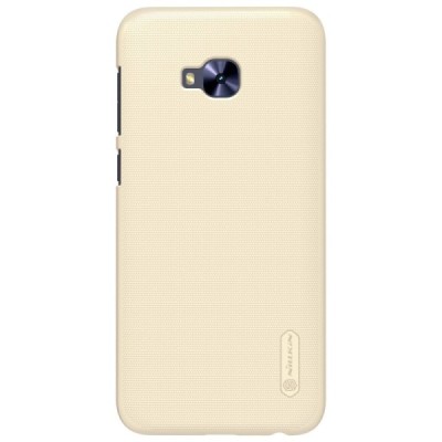 Asus Zenfone 4 Selfie Pro (ZD552KL) Nillkin Frosted Shield золотой пластиковый чехол + защитная пленка для экрана | Vacins.lv