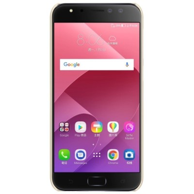 Asus Zenfone 4 Selfie Pro (ZD552KL) Nillkin Frosted Shield золотой пластиковый чехол + защитная пленка для экрана | Vacins.lv