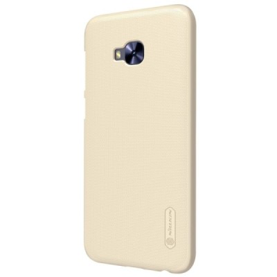Asus Zenfone 4 Selfie Pro (ZD552KL) Nillkin Frosted Shield золотой пластиковый чехол + защитная пленка для экрана | Vacins.lv