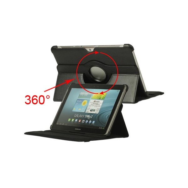 Klasiskais 360° atvēramais futrālis - melns (Tab 2 10.1)