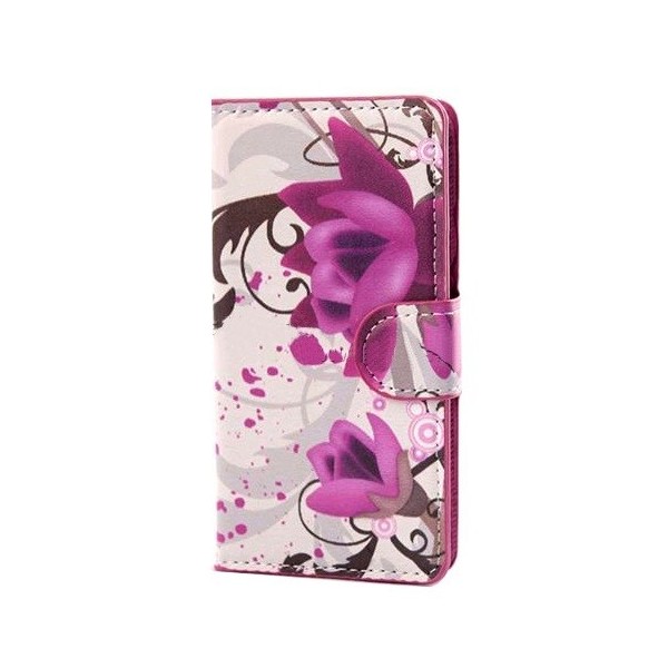 „Lotus“ чехол-книжка – белый (Xperia Z3 Compact)