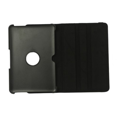 Samsung Galaxy Tab 2 10.1 P5100 (P5110) atvēramais melns ādas futrālis, grozās 360° grādu apjomā / Vacins.lv