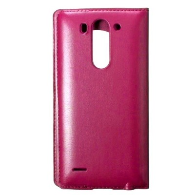 LG G3 S D722 открываемый розовый чехол c oкошком | Vacins.lv
