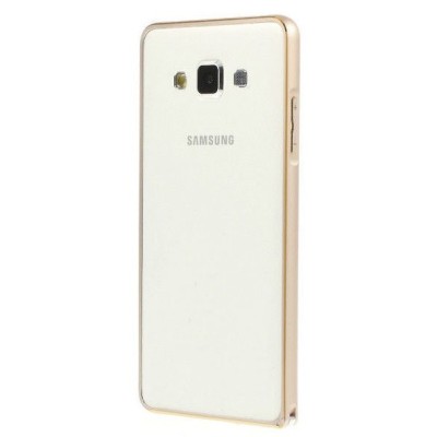 Золотая классическая рамка Samsung Galaxy A5 (A500F) - окантовка по краю (бампер) | Vacins.lv
