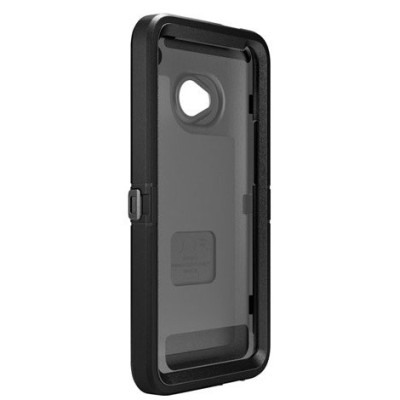 HTC One (HTC One M7) усиленный защитный чёрный твердый силиконовый чехол (TPU) | Vacins.lv