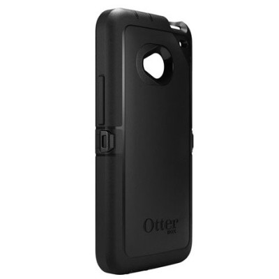 HTC One (HTC One M7) усиленный защитный чёрный твердый силиконовый чехол (TPU) | Vacins.lv