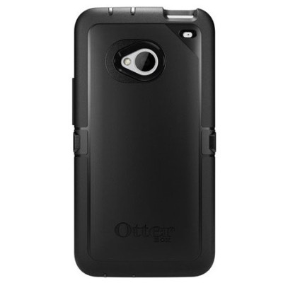 HTC One (HTC One M7) усиленный защитный чёрный твердый силиконовый чехол (TPU) | Vacins.lv