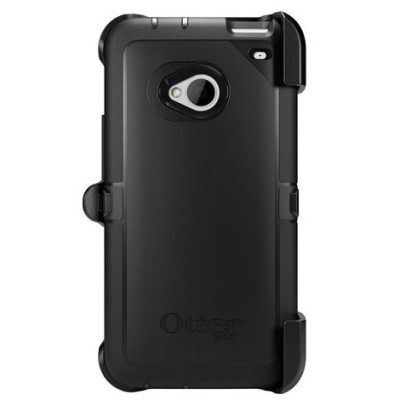 HTC One (HTC One M7) усиленный защитный чёрный твердый силиконовый чехол (TPU) | Vacins.lv