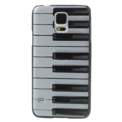 Samsung Galaxy S5 G900 (S5 Neo G903) Piano plastmasas balts futrālis / Vacins.lv