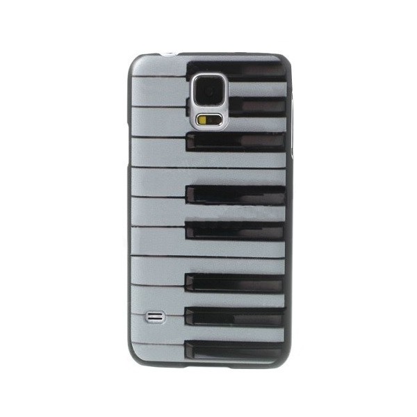 „Piano“ plastmasas futrālis - balts (Galaxy S5 / S5 Neo)