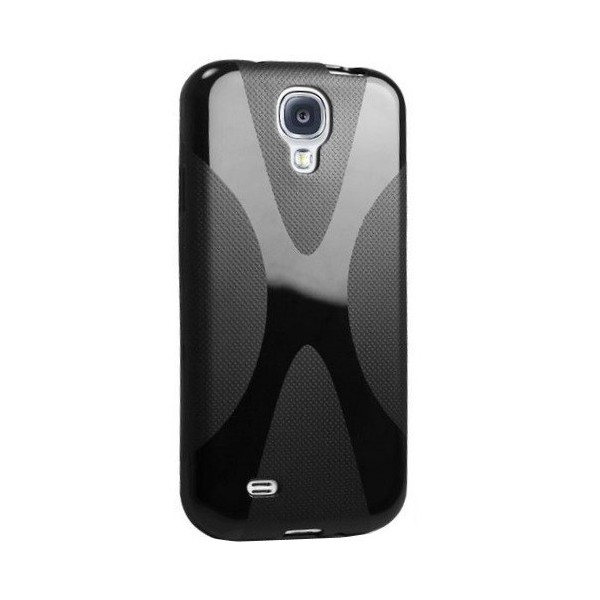 „X-style“ твердый силиконовый (TPU) чехол - чёрный (Galaxy S4)