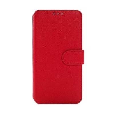 Samsung Galaxy S5 (G900, G903) atvēramais ādas sarkans retro maciņš (maks) / Vacins.lv