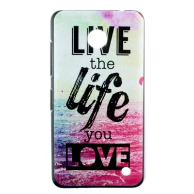 Nokia Lumia 635 (Nokia Lumia 630) Life пластиковый разноцветный чехол | Vacins.lv