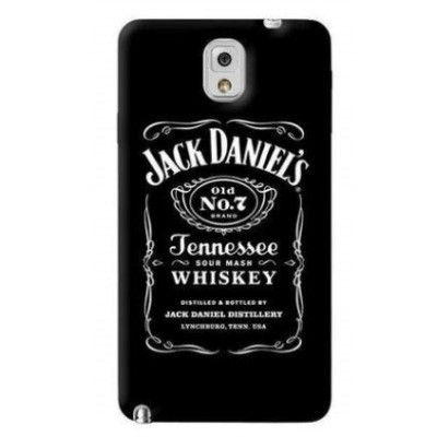 Samsung Galaxy Note 3 (N9005, N9002, N9000) Jack Daniels пластиковый чёрный чехол | Vacins.lv