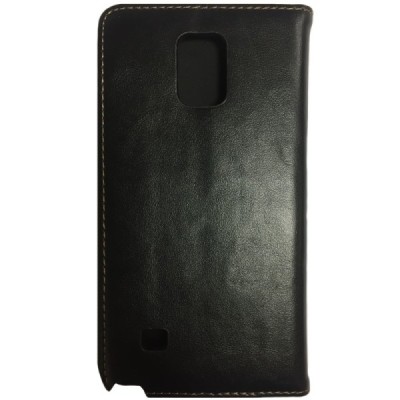 Samsung Galaxy Note 3 (N9005, N9002, N9000) atvēramais melns ādas „Luxury“ futrālis - maciņš / Vacins.lv