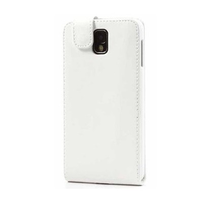 Классический белый кожаный чехол-книжка  для Samsung Galaxy Note 3 N9005 | Vacins.lv