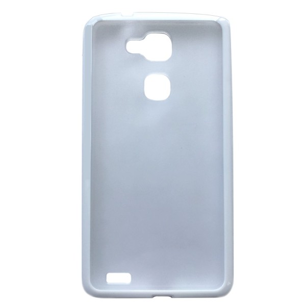 Plastmāsas dzidrs apvalks - balts (Ascend Mate 7)