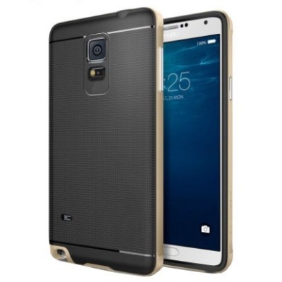 Samsung Galaxy Note 4 (N910) усиленный защитный чёрный твердый силиконовый чехол (TPU) | Vacins.lv