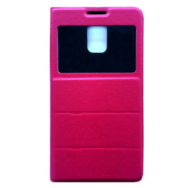 „Fashion“ чехол-книжка с окошком – розовый (Galaxy S5 / S5 Neo)