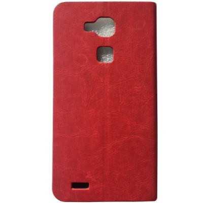 Huawei Ascend Mate 7 открываемый красный кожаный чехол - книжка | Vacins.lv