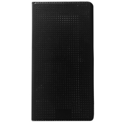 Samsung Galaxy S5 (G900, G903) Dot View atvērams melns maciņš - maks / Vacins.lv