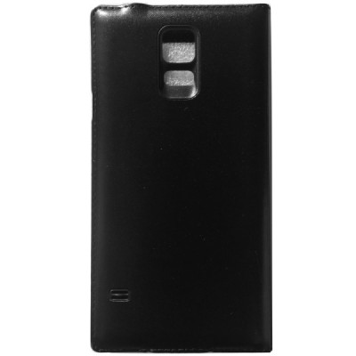 Samsung Galaxy S5 (G900, G903) Dot View atvērams melns maciņš - maks / Vacins.lv