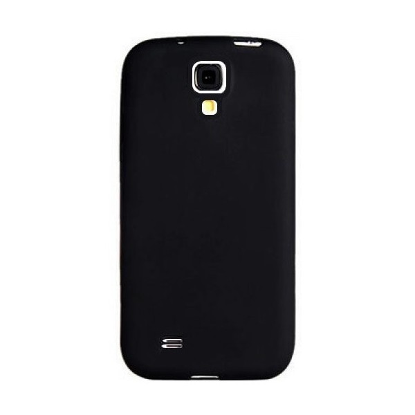 Пластиковый чехол с твердой силиконовой рамкой - чёрный (Galaxy S4)