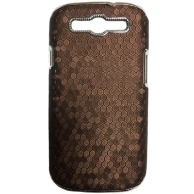 Samsung Galaxy S3 (i9300) элегантный пористый коричневый чехол и серебряные края | Vacins.lv