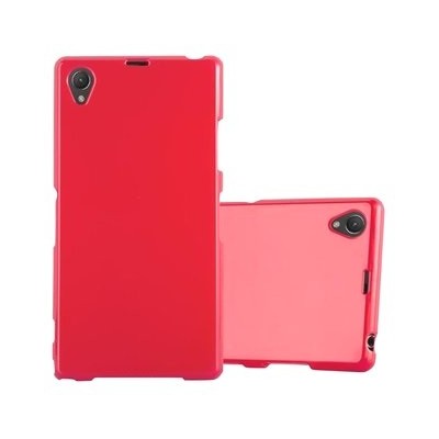 Sony Xperia Z1 (Honami, C6903, C6902) твердый силиконовый (TPU) чехол красный | Vacins.lv