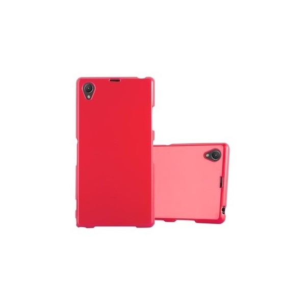 Твердый силиконовый (TPU) чехол – красный (Xperia Z1)