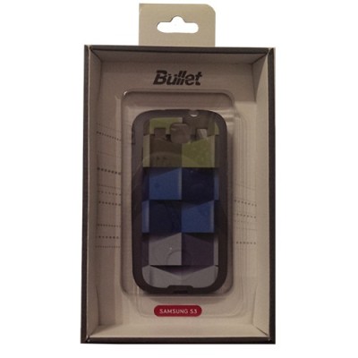 Bullet Samsung Galaxy S3 i9300 cieta silikona futrālis - Cubes (Kubi) / Vacins.lv