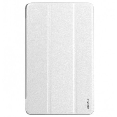 Usams Galaxy Tab S 8.4 (T705, T700) откидной белый кожаный чехол | Vacins.lv