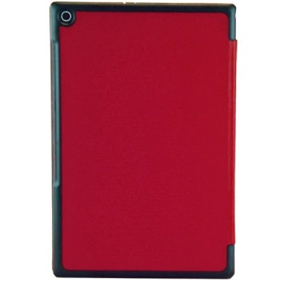 Sony Xperia Tablet Z2 красный кожаный чехол-книжка (складной) | Vacins.lv