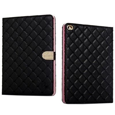 Glam Apple iPad Mini 1 / 2 / 3 откидной чёрный кожаный чехол-книжка | Vacins.lv