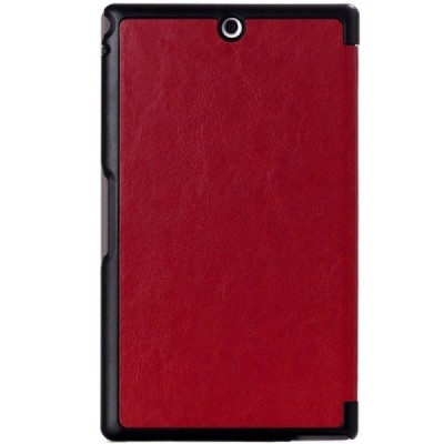 Sony Xperia Z3 Tablet Compact красный кожаный чехол-книжка (складной) | Vacins.lv
