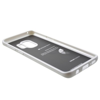 Samsung Galaxy S9 (G960) Mercury твердый силиконовый чехол (TPU) - серебристый | Vacins.lv