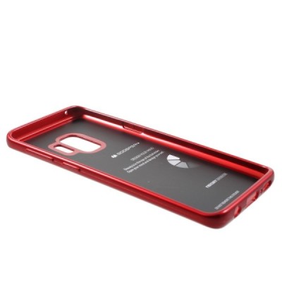 Samsung Galaxy S9 (G960) Mercury sarkans cieta silikona (TPU) apvalks / vacins.lv